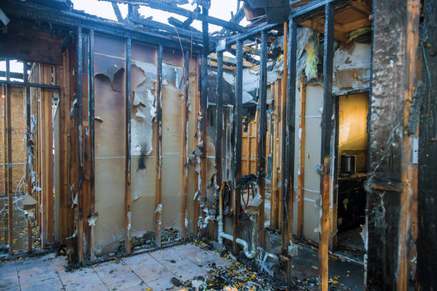 Professional Fire Damage Removal technician working in Spencerville, MD